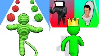 Rope-Man Run VS Giant Rush Max All Levels Gameplay Android,iOS NEW UPDATE
