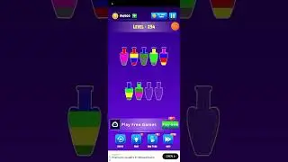 231-235 Level water sort color puzzle game | Water sort water puzzle 3D game 2024