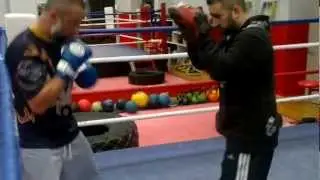 ABDUL JIDAH HITTING PADS WITH BILLY HUSSEIN