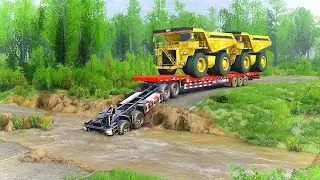GIANT Mining Trucks Face IMPOSSIBLE River Crossing