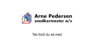 Arne Pedersen Intern Meddelelse