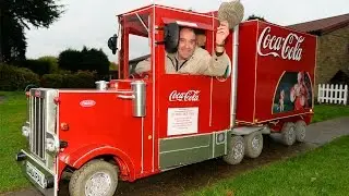 Granddad Transforms Mobility Scooter into Coca Cola Truck Replica