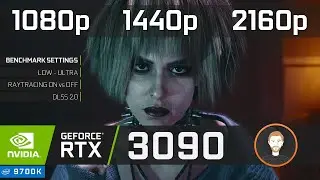 CYBERPUNK 2077 | RTX 3090 + i7 9700K | (PC) Benchmark @ 1080p | 1440p | 2160p (RTX + DLSS 2.0)