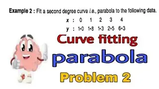 curve fitting parabola problem 2