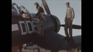Prepping Marine Aviation Squadron F4U Corsairs for Practice Strike During WW2