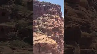 Falling rock near miss