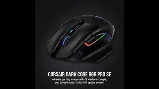 Corsair Dark Core RGB Pro SE, FPS/MOBA - Mouse para juegos con tecnolog&iacute;a SLIPSTREAM