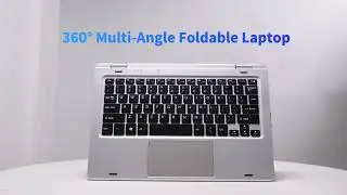 Small Touchscreen Laptop - 11.6 Inch HD,  360&deg; Convertible Design for Travel & Home Office