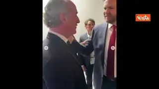 Rubio saluta Luca Zaia: 