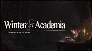 Snowstorm Outside ❄️ Quiet Reading Inside | Dark Academia Lo-Fi Library Ambience