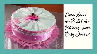 Torta de pañales para baby shower