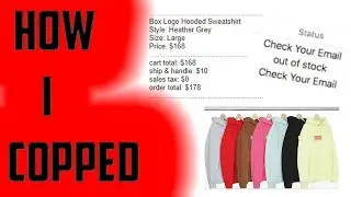 SUPREME BOX LOGO HOODIE FW17 COP! **RELEASE DRAMA**