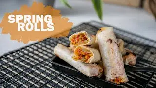 Homemade Baked Spring Rolls