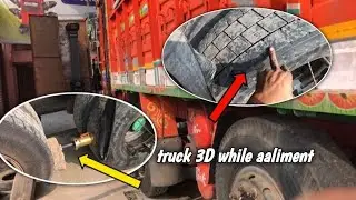 #wheelalignment gade lanya kai baad driver nai wheel aaliment nahi kaya tyer khatyam pura