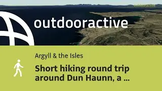 Short hiking round trip around Dun Haunn, a dun site on September 10, 2025