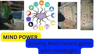 Math board game with mindsight .|kids activities| brain power | mindsight| |blindfold| |right brain|