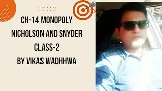 Monoply CLASS-2# CH-14 MONOPOLY # NICHOLSON AND SNYDER #INTERMEDIATE MICRO-II # Pre recorded 