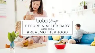Boba Wrap - Before & after baby with Boba #realmotherhood