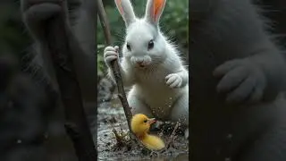 Rabbit hears faint quacks&mdash;what he finds is shockingrabbitrescue #cuteanimals #animalrescue
