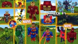 😍NEW MARVEL HEROES MOD FOR MINECRAFT PE 🔥| MCPE (1.21+)