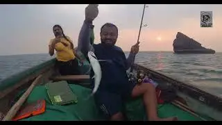 unbelievable fishing on goa  part 2 [tamil angler] boat fishing lure fishing