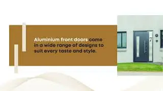 Style Meets High Security   Aluminium Front Doors