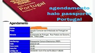 Oinsa halo agendamento online kona b  passporte Portugal usa laptop ho tlpn e usa mos code h data dt