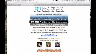 Claude Diamond Speaks at SDCIA  Expo October 9th (San Diego)