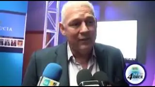 PM  CHASTANET BOUYED BY MEGA CRUISE SHIP ARRIVAL SAINT LUCIA