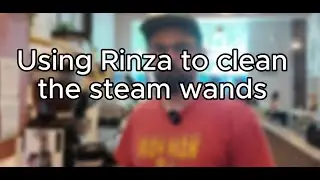 Cleaning the Steam Wands with Rinza