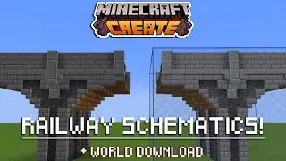 MODULAR RAILWAYS SHOWCASE | (With World Download!) | Create Mod 1.19.2+