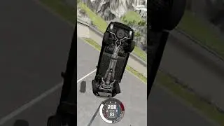 INSANE CRASH AUDI RS6 VS BIG JUMP - Beam ng Drive  - #shorts #short #shortviral2023