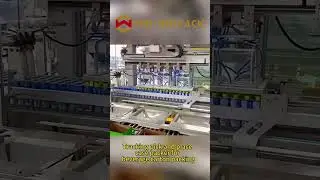 Tracking pick and place case packer for beverage carton packing #casepacker #shorts