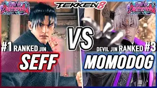 T8 🔥 Seff (#1 Ranked Jin) vs Momodog (#3 Ranked Devil Jin) 🔥 Tekken 8 High Level Gameplay