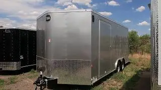 New Wells Cargo 8.5x18 +V UTV Trailer in stock $7277