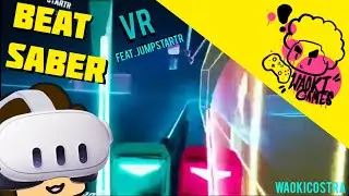 A WORTHY OPPONENT!! - Beat Saber VR EP.1 (Waoki Games) feat. JUMPSTARTR #VR #beatsaber #quest3