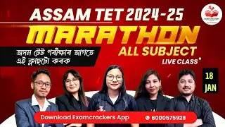 Assam TET 2024|Maha Marathon Class 3pm Live| Pedagogy| English| Maths| Assam &its people &GK
