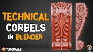 How To Model a Technical Corbels In Blender
