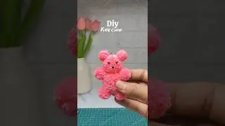 diy daddy keychain #voralshort #viral #keychain#mini  #teddybear #viral 🩷
