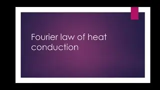 Fourier law of heat conduction