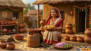 Miniature Doll Pani Puri Stop-Motion Cooking ASMR | Indian Village Tiny Kitchen Story | Mud Doll