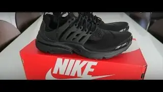 HD Close Up Nike Air Presto Triple Black Unboxing