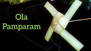 Coconut Leaf Fan Making | How To Make Ola Pamparam | COCONUT LEAF CRAFT | Kids Craft Ideas | Easy