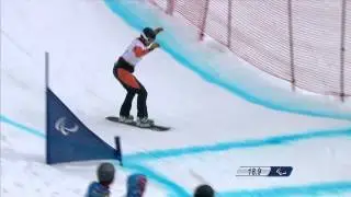 Bibian Mentel-Spee (2nd run) | Women's para snowboard cross | Alpine Skiing | Sochi 2014 Paralympics