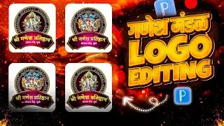 Ganpati Mandal Logo Editing in Pixellab | Ganpati Logo Design Tutorial 2025 | Technical Jay 