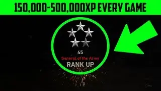 500,000XP EVERY game! WW2 zombies BEST XP method How To RANK up FAST in COD WWII zombies WW2 XP