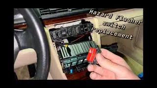 Mercedes W124 Hazard flasher switch replacement