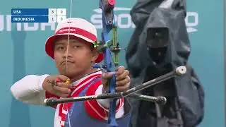 USA v Indonesia &ndash; recurve mens team gold Olympic qualifier 2021#+62TEAM