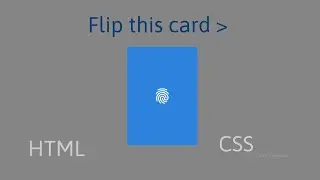 Flip card using only HTML & CSS