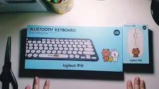 Unboxing Logitech keyboard k380 Line Friends